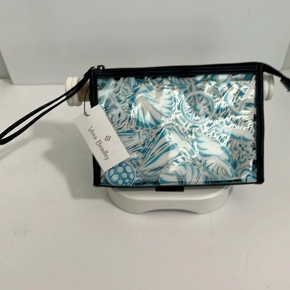 Vera Bradley clear Vinyl Wristlet BEACH- NWT